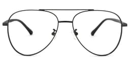 Paige Aviator Black Glasses0