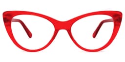 Charis Cat Eye Red Glasses0
