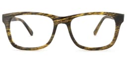 Wyatt Rectangle Yellow-Wood Glasses0
