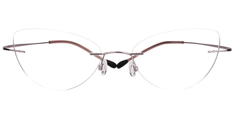 Evelyn Cat Eye Pink Glasses