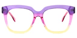 Xion Square Pink-Yellow Glasses0