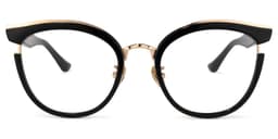 Laraine Cat Eye Black Glasses0