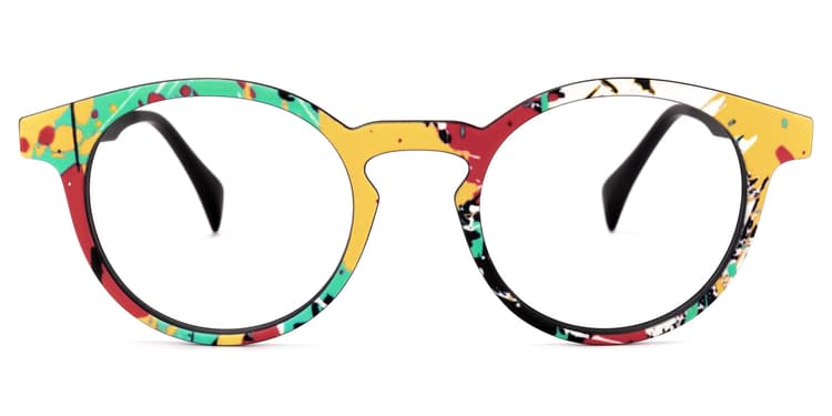 Street-Artist Round Colorful Glasses
