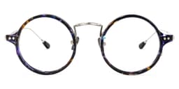 Ortiz Round Blue-Floral Glasses0