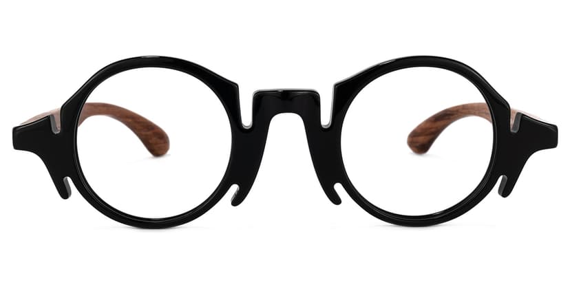 Charlie Round Black Glasses