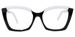 Benesa Browline Black Glasses0