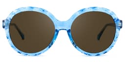 Lila Round Light-Blue Glasses5