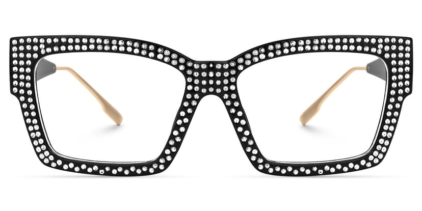 Drayton Square Black Glasses