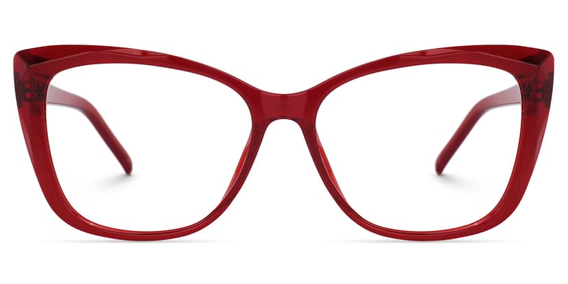 Farris Square Red Glasses