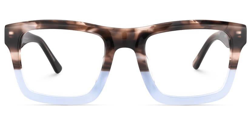 Riley Rectangle Brown Glasses