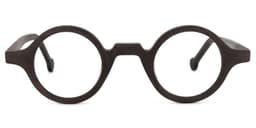 Arale Round Burnt Umber Glasses0