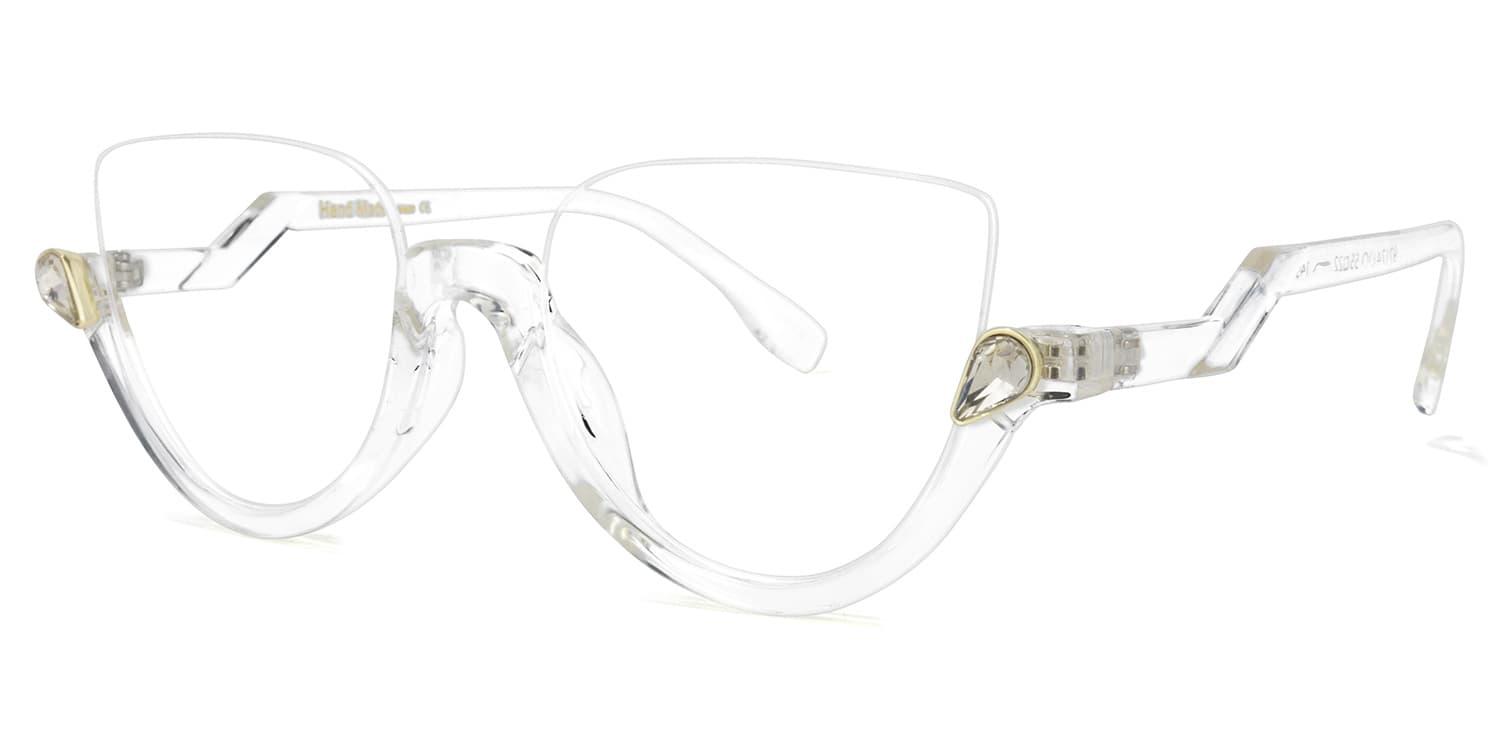 Cat Eye Crystal Glasses 1