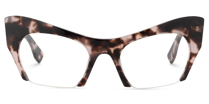 Kyle Cat Eye Light-Tortoise Glasses