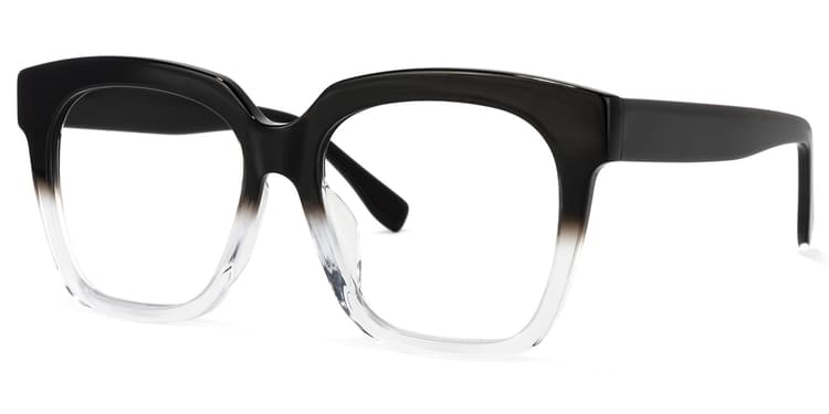 Xion Square Black-Crystal Glasses