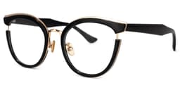 Laraine Cat Eye Black Glasses1
