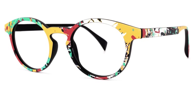 Street-Artist Round Colorful Glasses