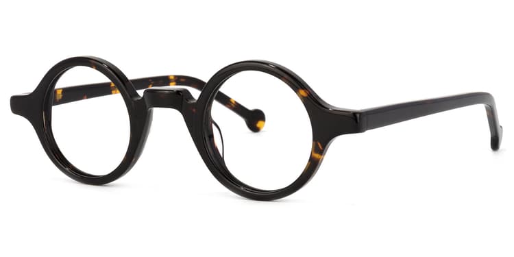 Arale Round Tortoise Glasses