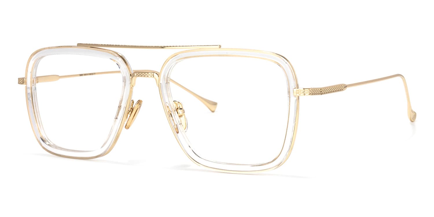 Aviator Crystal Glasses | Zeelool Glasses2