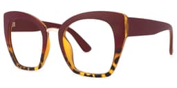 Denis Cat Eye Red Glasses4