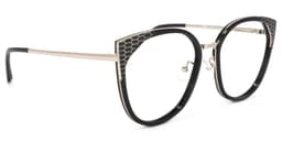 Yvette Cateye Black Glasses2