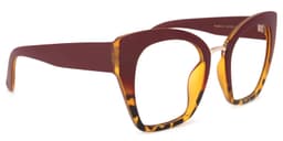 Denis Cat Eye Red Glasses3