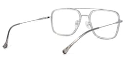Nayeli Aviator Gray-Silver Glasses4