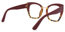 Denis Cat Eye Red Glasses6