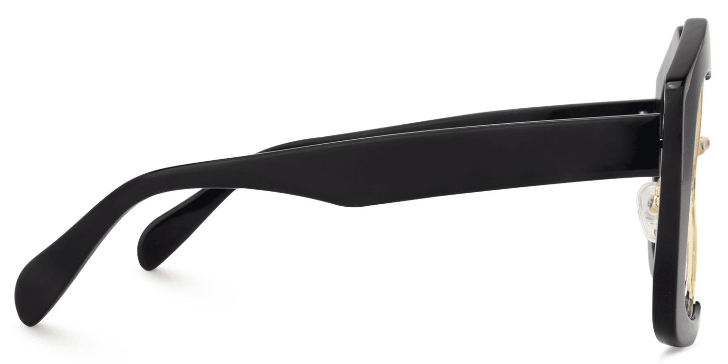 Geometric Black Glasses | Zeelool Eyeglass Frames3