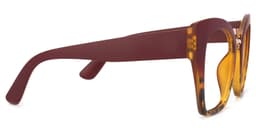 Denis Cat Eye Red Glasses5