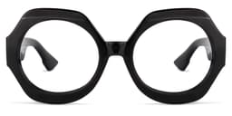 Geoffrey Geometric Black Glasses0