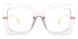Qatar Square Light-Purple Glasses0