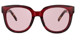 Harrell Square Dark-Red Glasses8