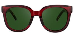 Harrell Square Dark-Red Glasses7