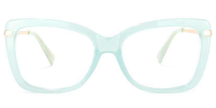 Yulia Cateye Green Glasses