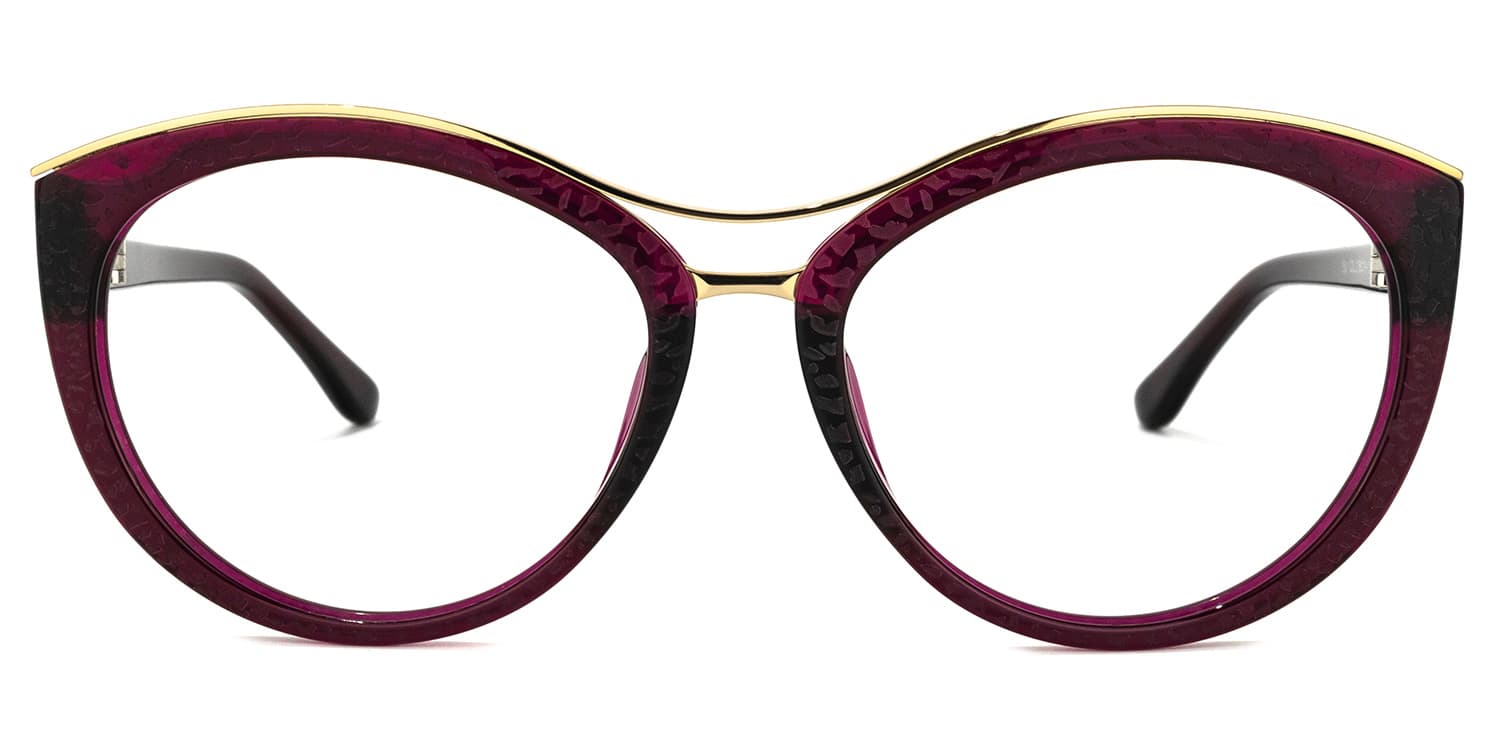 Aviator Wine Red Glasses | Zeelool Optical0