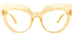 Depp Cateye Yellow Glasses0