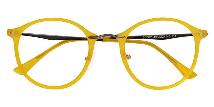 Ivy Round Yellow Glasses