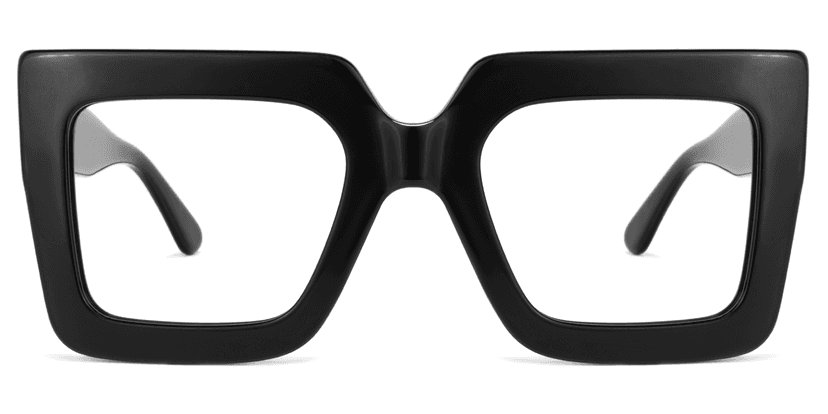 Brandon Square Black Glasses