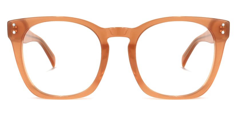 Orion Square Orange Glasses