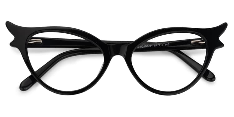 Judy Cat Eye Black Glasses