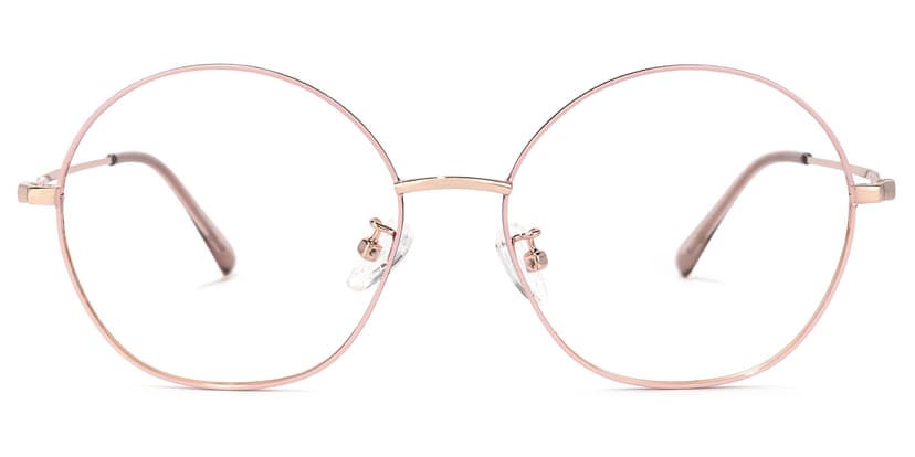 Nguyen Round Pink Glasses