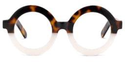 Calhoun Round Two-Tone Glasses0
