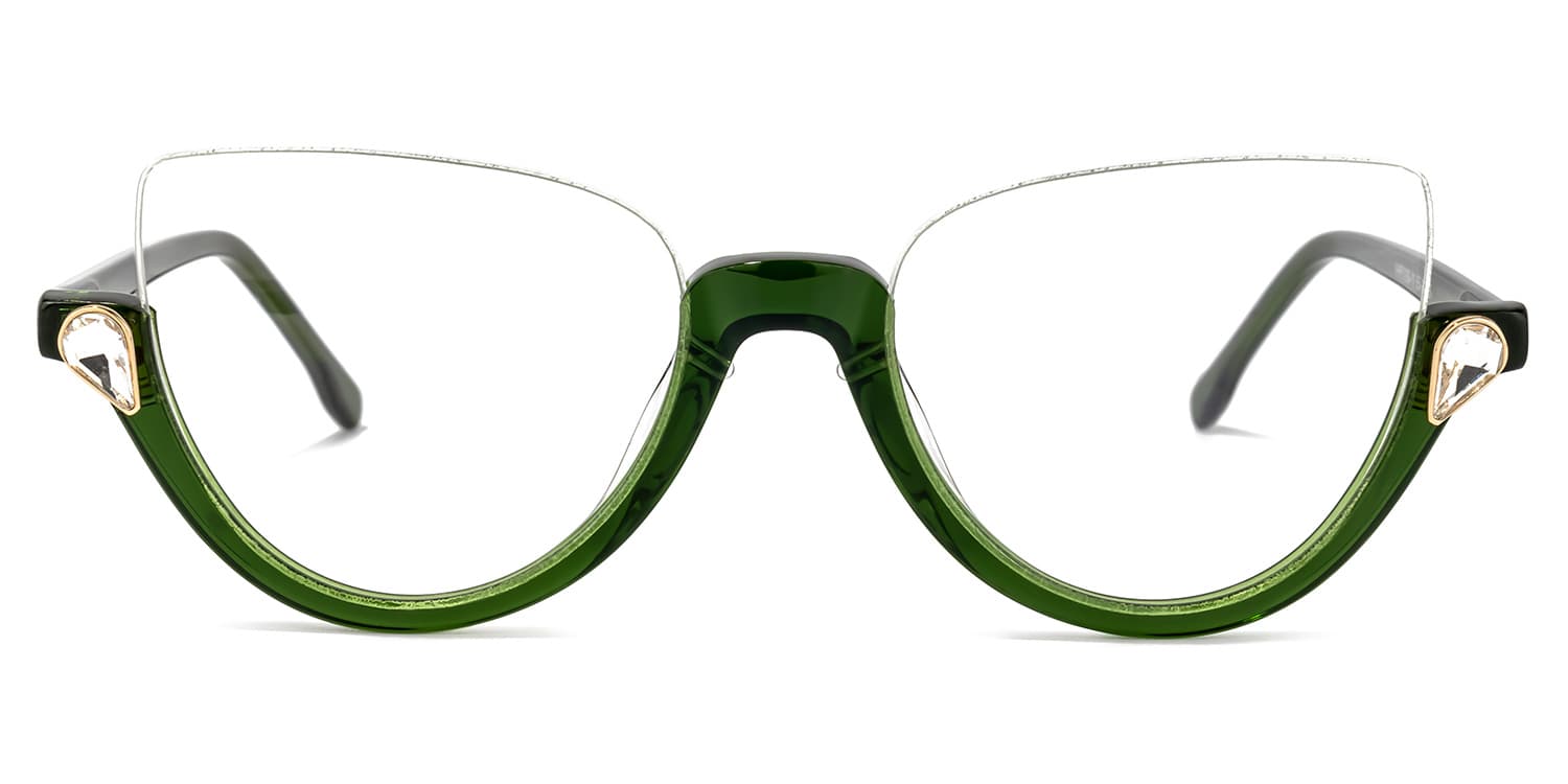 Cat Eye Crystal Glasses 0