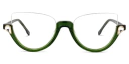 Felicia Cat Eye Green Glasses 0