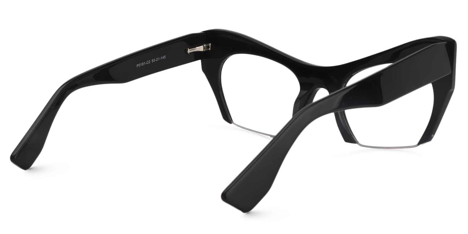 Cat Eye Black Glasses | Zeelool Glasses4