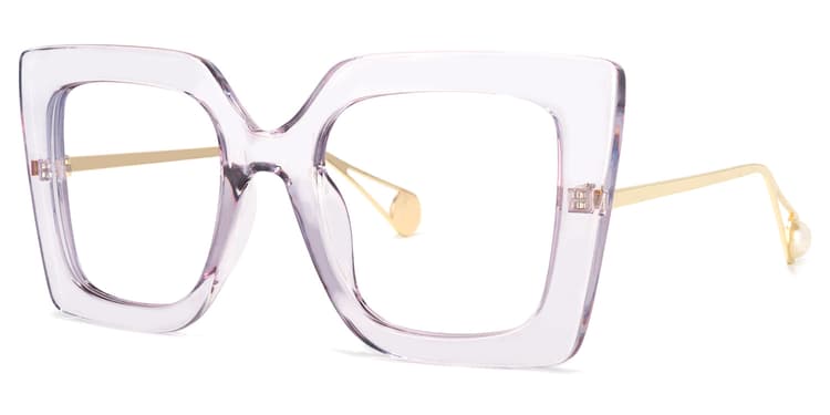 Qatar Square Light-Purple Glasses