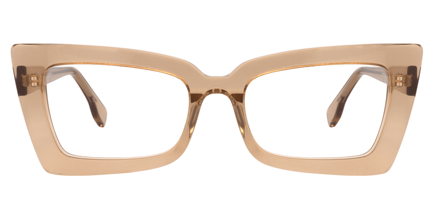 Rectangle Brown Glasses | Zeelool Eyeglasses0