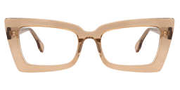 Newell Rectangle Brown Glasses0
