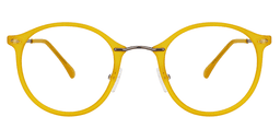 Ivy Round Yellow Glasses0