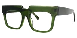 Travis Square Dark-Green Glasses1